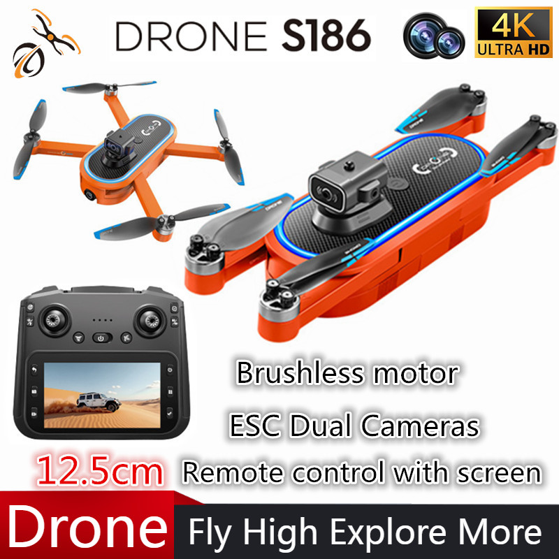 2025 S186 Drone Professional 4 - Drone Camera Hd บทวิจารณ์และราคา