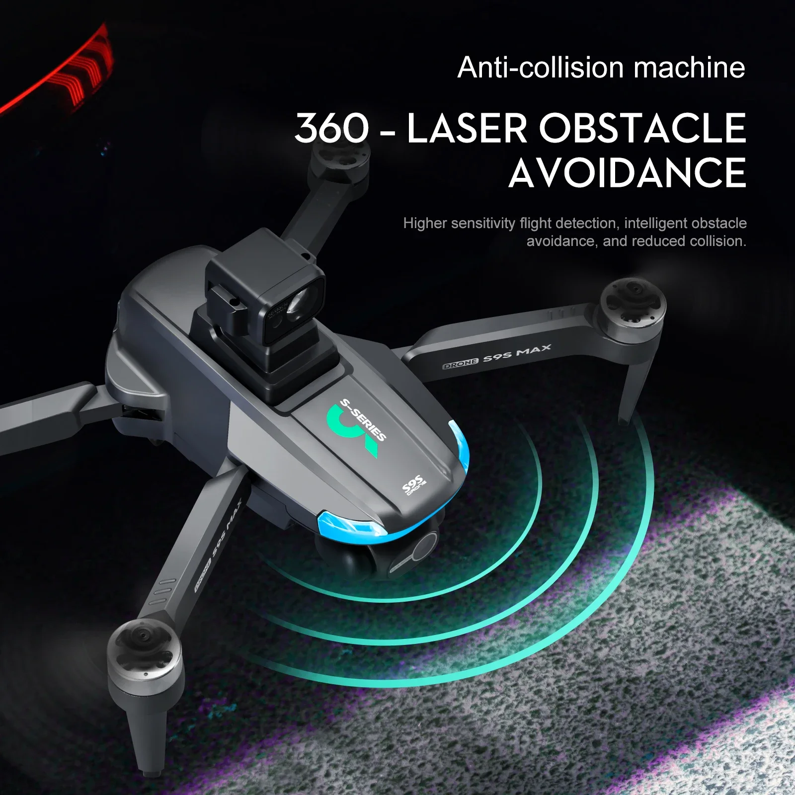 ใหม่S9S MAX MINI Drone 4K 2 แก - Drone Camera Wide Angle บทวิจารณ์และราคา
