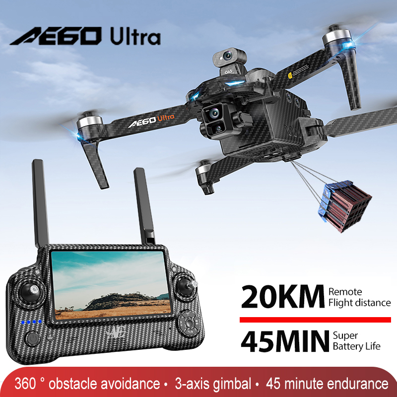 โดรน AE60 GPS ระดับมืออาชีพ กล - Drone Camera 4K บทวิจารณ์และราคา